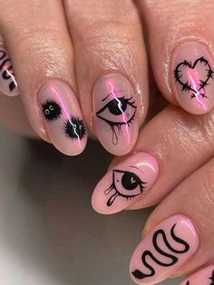 Fake Nails Designs, May Nails, Crazy Nails, Fake Nail, Oval Nails, Fabulous Nails