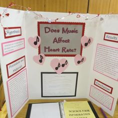 a bulletin board with music notes on it and other information about the musical arts project