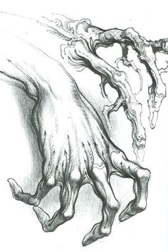 a drawing of two hands reaching for each other