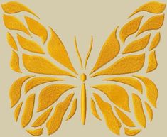 a yellow butterfly on a beige background