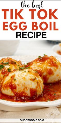 Text reads The Best Tik Tok Egg Boil Recipe Cajun Hard Boiled Eggs Recipe, Japanese Boiled Egg, Ramen Boiled Egg Recipe, Cajun Egg Boil, Garlic Butter Eggs, Boil Eggs In Air Fryer, Boiled Egg Meals, Boiled Egg Ideas, Buttered Eggs