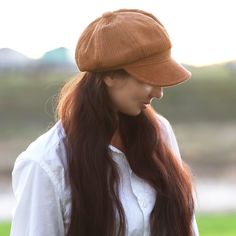 Women's Corduroy hats, Trendy Hat for Women, Corduroy Fabric Hat, Casual Hats, Stylish Hats for Women, Women's Gift, Slouchy Cap Woman, Gray Hat Retro style classic women newsboy hat becomes very popular nowadays. Stylish octagonal hat features 8 panel design and adjustable tape to adjust the size. A perfect alternative to a French traditional beret, this trendy hat has an extra slouch with the addition of the visor for a more casual look. Simple and beautiful trendy design complements every out One Size Corduroy Cap, Winter Corduroy Baseball Cap With Curved Brim, Corduroy Winter Cap, Winter Corduroy Hat With Curved Brim, Brown Corduroy Cap, Corduroy Hats, Stylish Hats For Women, Paperboy Cap, Hats Trendy