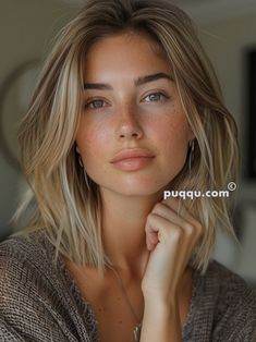 Dark Blonde Dimensional Hair, Natural Blonde With Lowlights, Dark Blonde Hair With Lowlights, Different Shades Of Blonde Hair, Shoulder Length Blonde, Lob Hairstyle, Low Lights Hair, New Hairstyle, Penteado Cabelo Curto