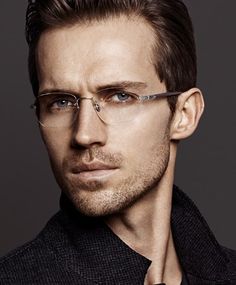 Blonde Male Models, Stylish Glasses For Men, Mens Prescription Glasses, Anti Glare Glasses, Grey Suit Men, Unique Eyewear, Eye Test