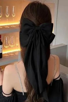 Luxurious Satin Hair Bows for Stylish Spring & Summer Look K Pop Hairstyles, Little Mermaid Makeup, Diy Hair Accessories Tutorial, Lip Liner And Lipstick, Wedding Party Hair, Aqua Hair, Christmas Hair Accessories, Black Bows, Party Hair Accessories