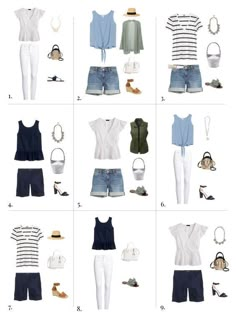 Rectangle Capsule Wardrobe, Outfit Ideas For Women In Their 30s, Style For Women In Their 30s, Summer Basics Wardrobe, Summer Outfits Women 30s, Capsule Wardrobe Ideas, Fashion Capsule Wardrobe, Travel Capsule, Wardrobe Capsule