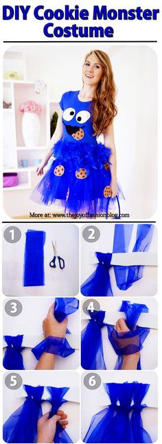 how to make a cookie monster costume for halloween