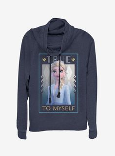 Disney Frozen 2 Elsa's Truth Cowlneck Long-Sleeve Womens Top Disney Frozen 2, Tall Hoodies, Cowl Neck Sweatshirt, Girls Top, Cowl Neck Long Sleeve, Frozen 2, Women Long Sleeve Tops, Disney Tops