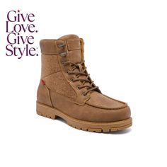 in stock Brown Moc Toe Lace-up Boots For Outdoor, Rugged Leather Lace-up Hiking Boots, Rugged Leather-lined Work Boots For Hiking, Rugged Lace-up Moc Toe Boots With Leather Sole, Military Style Hiking Boots With Reinforced Toe, Winter Neutral, Levis Men, Winter Essentials, Reclining Sectional