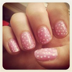 My pink polka dot nails :) Pink Polka Dot Nail Designs, Pink Polka Dot Nails, Nails Polka Dots, Nails With Dots, Dotted Nails, Nails 2014, Dot Nails, Polka Dot Nails, Dots Nails