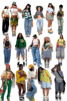 Black Jean Corset Outfit, Outfit With Jorts And Crop Top, 90s Streetwear Black Women, Hbcu Tailgate Outfit Black Women, Casual Outfits Mood Board, Jordan Inspired Outfits, New Jersey Aesthetic Outfits, Casual Outfits Crop Top, 90s Outfit Inspo Black Women