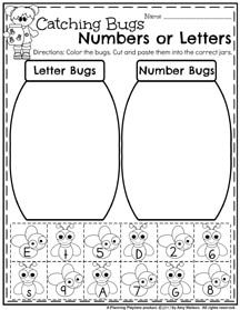 a printable worksheet for numbers or letters to help students learn how to read