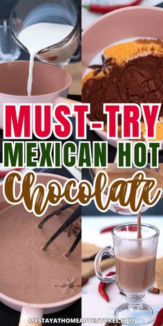 A step-by-step look at making Mexican hot chocolate, featuring rich cocoa, spices, and creamy milk, perfect for a warm and flavorful winter drink. Homemade Hot Chocolate Mix, Cozy Drinks, Hot Chocolate Recipe, Pot Luck, Homemade Hot Chocolate