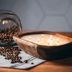 Dough Bowl Candle Candle Inspo Aesthetic, Spa Candles, Spa Suite, Holistic Spa, Glass Candles, Spa Candle, Minimalist Candles, Pecan Wood, Wood Pots