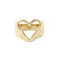 Symbolic Heart-shaped Rings For Valentine's Day, Symbolic Heart-shaped Promise Ring, Keep Your Heart Open, Heart Ring Gold, Open Heart Ring, To Be Kind, Mode Inspo