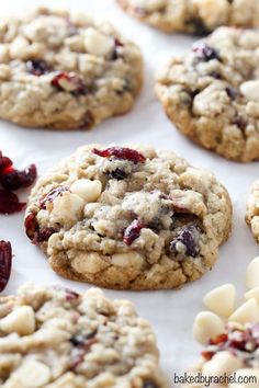 cookies with cranberries and white chocolate chips