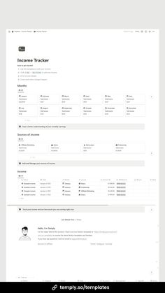 #Finances_Tracker #Free_Notion_Templates #Notion_Inspiration #Habit_Building Habit Building, Income Tracker, Income And Expenses