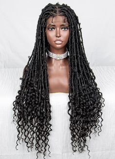 Sheena Full Synthetic Faux Loc Braid Lace Wig This braided full lace wig is 36" long. Its made with synthetic fiber hair that is light weight. Baby hairs around the front perimeter Color Burgundy Medium Size Cap This wig processing time is 7-10 business days. Signature confirmation for lace wig orders. Faux Loc, Weight Baby, Braid Wig, Box Braid Wig, Box Braid, Baby Hairs, Braids Wig, Faux Locs, Full Lace Wig