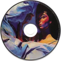 a cd cover with a painting of a woman in bed and a bird on her shoulder