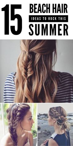 Beach Hair Updo, Beach Hair Ideas, Pool Day Hair, Beach Day Hair, Good Haircut, Easy Beach Hairstyles, Beach Braids, Boat Hair, Pool Hair