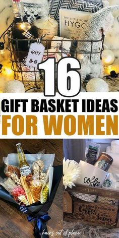 16 DIY gift basket ideas for her including gift baskets to send to friends, for mom, and for Christmas. She'll love these DIY gift baskets for women. Gift Basket Birthday Woman, Ideas For Gift Baskets For Women, Bday Basket Ideas For Her, Woman Gift Basket Ideas, Diy Christmas Gift Basket Ideas For Women, Women’s Gift Basket Ideas, Salon Gift Basket Ideas, Gift Baskets For Women Christmas, Mom Christmas Basket Ideas