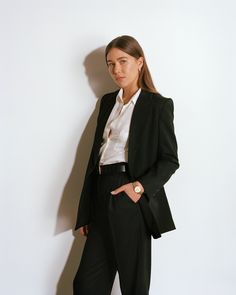 Oversized Tailored Blazer - Made in Melbourne, Australia, with Japanese Twill Wool. Classic Blazer, Simple Chic, Tailored Blazer, Wool Pants, Linen Blazer, Tailored Pants