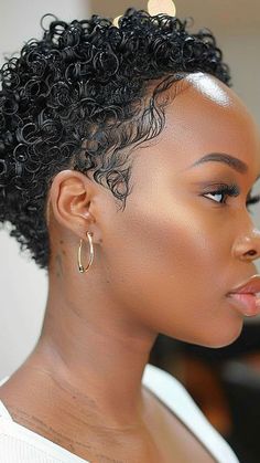 22 Short Haircuts for Black Women That Frame Round Faces Perfectly Low Maintenance Haircut Black Woman, Short Textured Haircuts For Black Women, Black Women Twa Hairstyles, Short Hair With Textured Layers, Jheri Curl Hairstyles Short, Texturized Short Hair, Short Curly Hairstyles For Black Women, Tapered Twa Hairstyles, Low Cut Hair Black Women