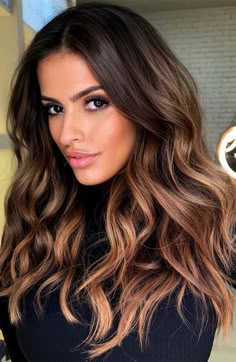 Curly Hair Color Ideas, Curly Hair Color, Balayage Hair Caramel, Hair Color Caramel, Fall Hair Cuts, Dark Hair With Highlights, Colored Curly Hair, Caramel Hair