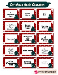 printable christmas movie gift tags for the kids to use on their own holiday gifts