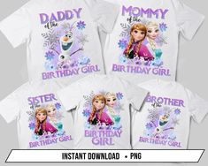 Elsa Birthday Shirt Ideas, Frozen Birthday Shirts For Family, Frozen 3rd Birthday, Frozen Birthday Outfit, Frozen Birthday Shirt, Elsa Birthday Party, Disney Frozen Birthday Party, Disney Frozen Birthday, Elsa Birthday