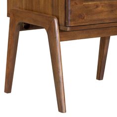 a wooden desk with two drawers and one drawer on the bottom, against a white background