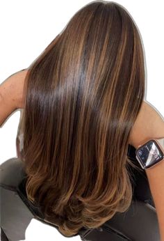 Brown Hair With Caramel Highlights, Black Hair Balayage, Hair Color Caramel, Caramel Balayage