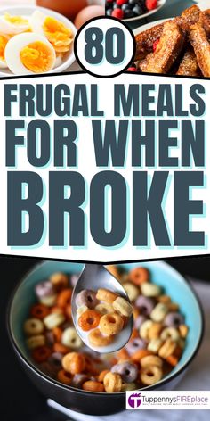 an image of frugal meals for when broke