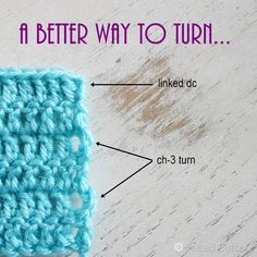 the crochet stitch has been made into a square