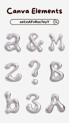 the letters and numbers are made out of silver foil