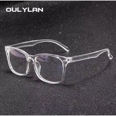 Oulylan Transparent Eyeglasses Women Men Anti Blue Light Glasses Frames Female Male Computer Eyewear Clear Optical Myopia Frame Protect Your Eyes In Style With Transparent Anti-Blue Light Glasses. Designed For Both Women And Men, These Clear Optical Frames Reduce Digital Eye Strain And Blue Light Exposure, Making Them Ideal For Long Hours At The Computer. Sleek And Versatile, They Seamlessly Blend With Any Outfit While Offering Essential Protection For Clearer, More Comfortable Vision. Transparent Eyeglasses, Cut Glasses, Clear Glasses Frames, Anti Blue Light Glasses, Lenses Eye, Plastic Glasses, Clear Glasses, Blue Light Glasses, Eye Frames