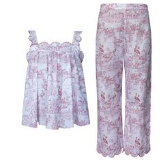 Escape to the Pink City with this romantically inspired hand drawn print PJ set! This whimsical set features images of Jaipur that brings a touch of  charm to your sleepwear collection. Crafted from 100% cotton, it offers exceptional comfort for lounging, sleeping, or enjoying a lazy day at home. 100% Cotton Scallop edge neckline and back Fine pleats for extra comfort and breathable elegance  Cold Delicate Machine Wash Separately Do Not Bleach Do Not Tumble Dry Line Dry in Shade Without Delay Warm Iron Sleeping Wear, M Love, Pink City, Scallop Edge, Nightwear Women, Lazy Day, Blazer With Jeans, Pj Sets, Independent Designers Fashion