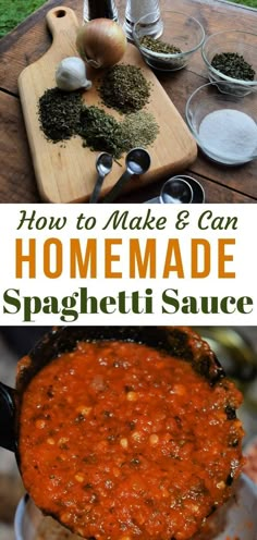 how to make homemade spaghetti sauce from scratch