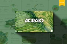 the word acraq is placed on top of a green landscape