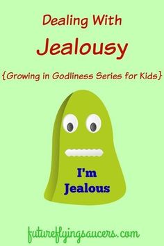 a green poster with the words i'm jellous on it and an image of