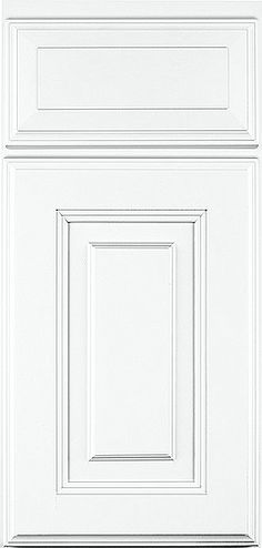 an image of a white kitchen cabinet door