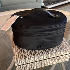 Nwt ***Price Is Firm*** Lululemon Makeup Bag, Sporty Lululemon Travel Bag, Lululemon Backpack Black, Black Lululemon Crossbody Bag, Lululemon Rectangular On-the-go Bag, Black Lululemon Bag For On-the-go, Lululemon Bag, Lululemon Bags, Top Accessories