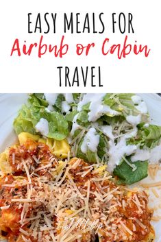 easy meals for airbrush or cabin travel