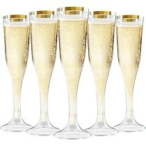 Disposable Champagne Flutes, Glasses For Wedding, Plastic Champagne Glasses, Plastic Champagne Flutes, Cocktail Cup, Mimosa Bar, Premium Food, New Years Eve Decorations, Gold Party