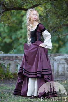 Fair Outfits, Old Fashion Dresses, Medieval Clothing, Medieval Dress, Medieval Fashion, Fantasy Dress, Historical Dresses, Fantasy Fashion, Historical Fashion