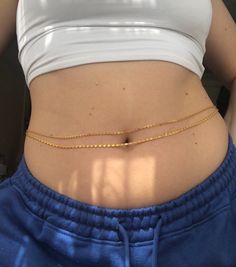 Cute handmade double belly chain. Approx 83cm and adjustable Available in Gold and Silver  You can also request a specific measurement if needed. Avoid exposure to water Dainty Adjustable Delicate Waist Chain, Dainty Waist Chain With Adjustable Chain, Adjustable Dainty Waist Chain, Adjustable Delicate Chain Body Jewelry For Festival, Bohemian Gold Waist Chain As Gift, Dainty Adjustable Gold Waist Chain, Adjustable Gold Dainty Waist Chain, Adjustable Dainty Gold Waist Chain, Gold Beaded Chain Waist Chain For Beach