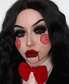 Saw Makeup, Jigsaw Makeup, Billy The Puppet, Halloweenský Makeup, Holloween Makeup, Halloween Makeup Pretty, Cool Halloween Makeup, Halloween Eye Makeup