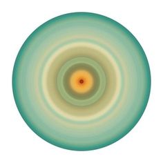 an image of a circular object in the middle of it's center, with yellow and green colors