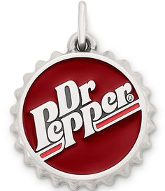 From James Avery&#x2C; the Enamel Dr Pepper Bottle Cap Charm features:Sterling silverApprox. 0.68" diameter Crafted in America using the world's finest materials. Dr Pepper Bottle Cap, Dr Pepper Bottle, Free Mail Order Catalogs, Glass Things, James Avery Charms, Jewelry Wishlist, James Avery Jewelry, James Avery, Dr Pepper