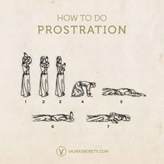 the instructions for how to do prostraation